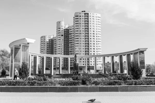 Pushkino Rússia Maio 2018 Parte Central Memorial Aos Soldados Caídos — Fotografia de Stock