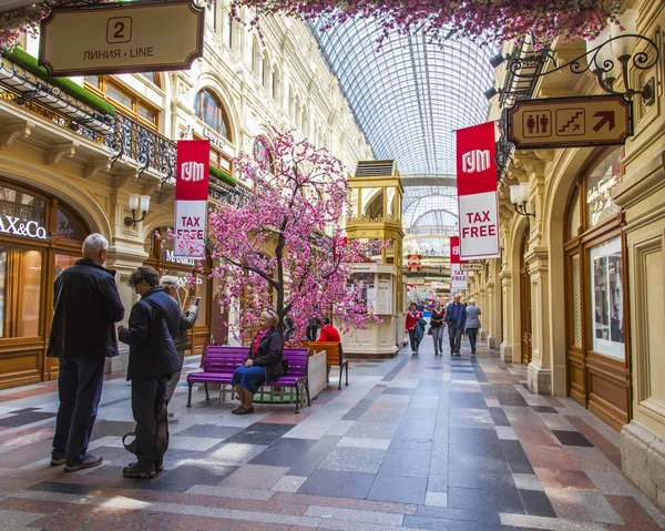 Moscow Russia May 2018 Trade Gallery Historical Shop Gum Which — Stock Photo, Image