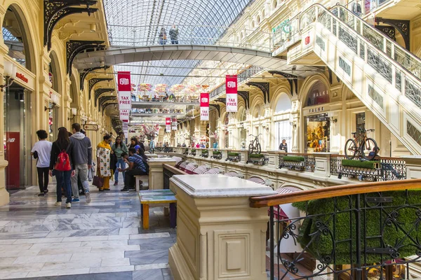 Moscow Rússia Maio 2018 Galeria Comércio Loja Histórica Gum Que — Fotografia de Stock