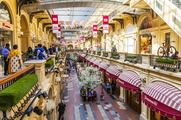 Moscú Rusia Mayo 2018 Galería Comercial Tienda Histórica Gum Que — Foto de Stock