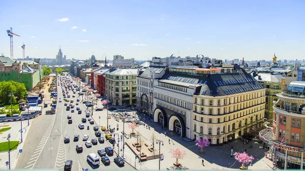 Moskva Rusko Května 2018 Malebné Město Střechy Calottes Církví Pohled — Stock fotografie