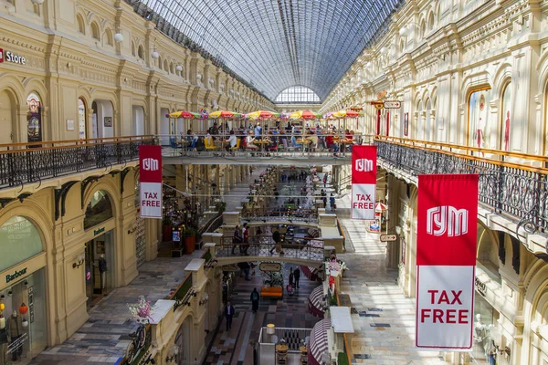 Moscú Rusia Mayo 2018 Galería Comercial Tienda Histórica Gum Que —  Fotos de Stock