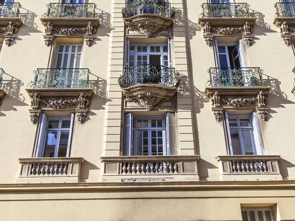 Nice France October 2019 Typical Architecture Provence Region Fragment Facade — Stock Photo, Image