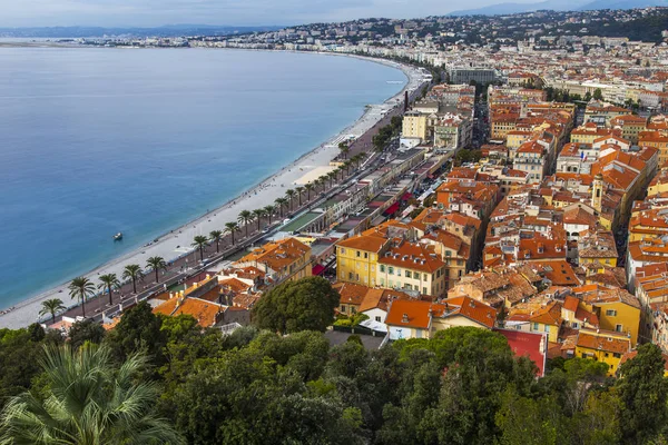 Nicea Francja Października 2019 Malowniczy Widok Pola Widokowego Wzgórza Chateau — Zdjęcie stockowe