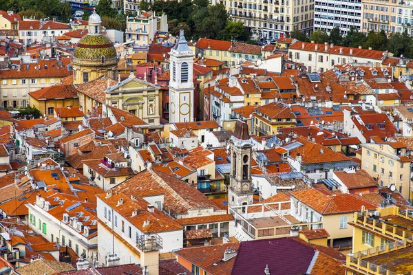 Nice France Octobre 2019 Vue Pittoresque Depuis Terrain Vue Colline — Photo