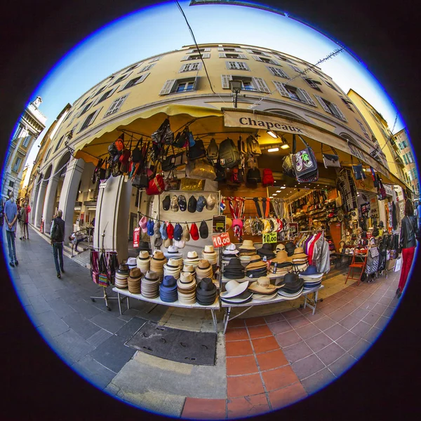 Pěkné Francie Října2019 Obchod Autentickým Zbožím Nákupní Ulici Starém Městě — Stock fotografie
