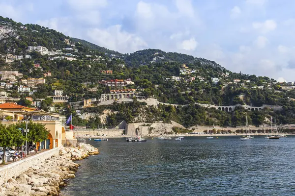 Villefranche Sur Mer France October 2019 Scenic View Bay City — Stock Photo, Image