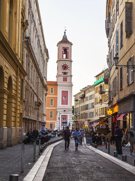 Nice Frankreich Oktober 2019 Malerische Straße Der Altstadt — Stockfoto