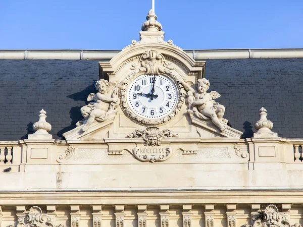 Nice Franciaország 2019 Október Gare Nice Vasútállomás Épületének Homlokzata — Stock Fotó