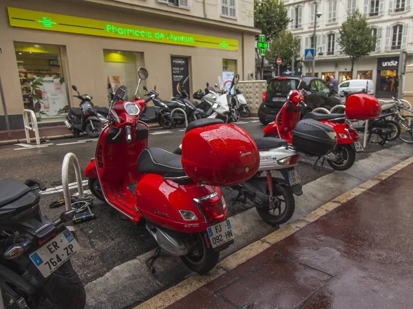 Nice Frankrijk Oktober 2019 Stadsgezicht Een Straat Het Centrale Deel — Stockfoto