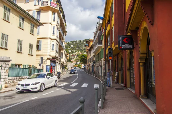 Villefranche Sur Mer Frankrijk Oktober 2019 Typisch Stedelijk Uitzicht Helling — Stockfoto