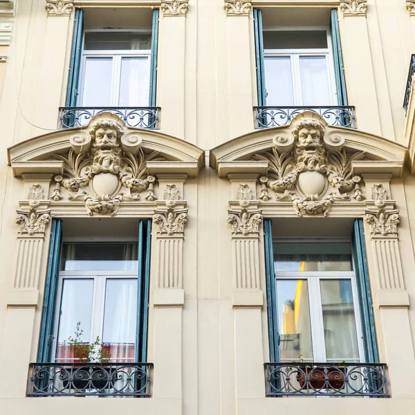 Nice France October 2019 Typical Architecture Provence Region Fragment Facade — Stock Photo, Image