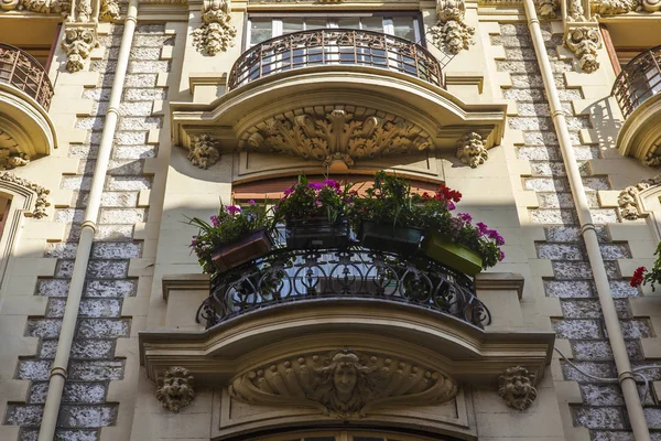 Nice France October 2019 Typical Architecture Provence Region Fragment Facade — Stock Photo, Image