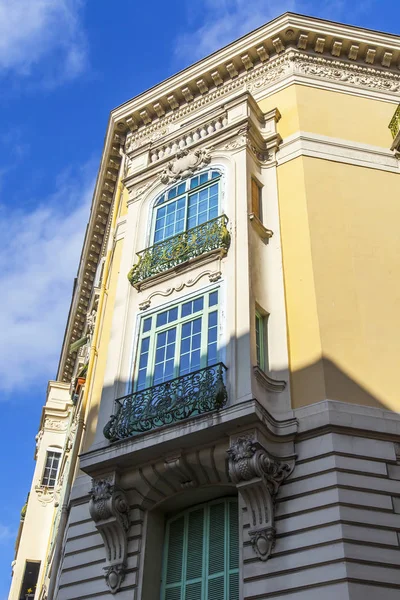 Nice France October 2019 Typical Architecture Provence Region Fragment Facade — Stock Photo, Image