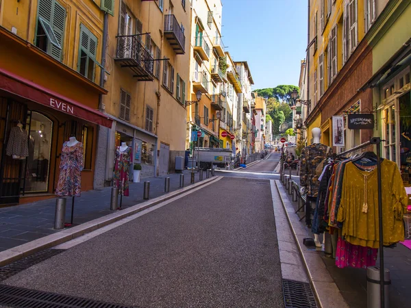 Nice France October 2019 Fragment Architectural Ensemble Street Old Town — Stock Photo, Image