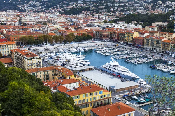 Nice France October 2019 Picturesque View Slope Chteau Hill Port — Stock Photo, Image