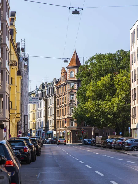 Múnich Alemania Agosto 2018 Hermosa Vista Urbana —  Fotos de Stock