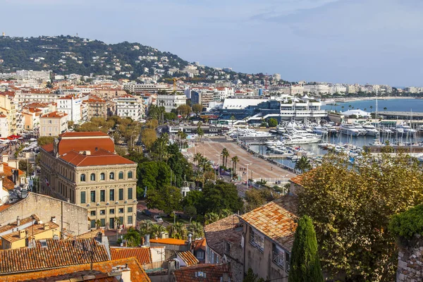 Cannes France October 2019 Scenic View City Observation Deck Height — Stock Photo, Image