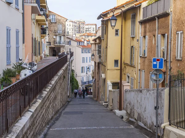 Cannes France October 2019 Picturesque Street Old Town Architectural Ensemble — Stock Photo, Image