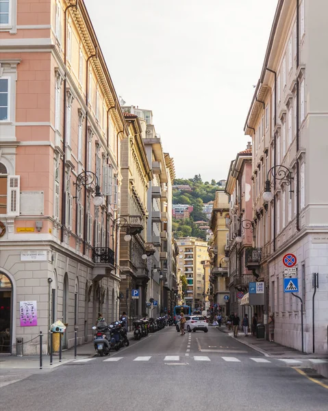 Trieste Italie Août 2019 Belle Rue Pittoresque Dans Partie Historique — Photo