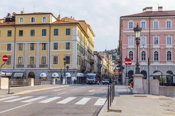 Trieste Italia Agosto 2019 Hermosa Calle Pintoresca Parte Histórica Ciudad — Foto de Stock