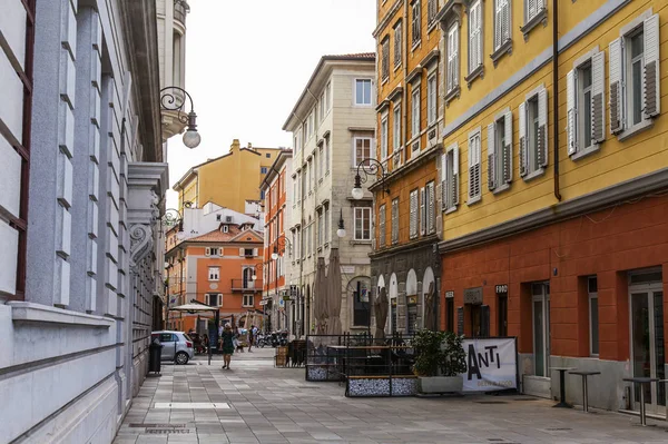 Tereste Itálie Srpna 2019 Krásná Malebná Ulice Historické Části Města — Stock fotografie