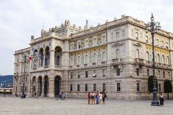 Trieste Italia Agosto 2019 Piazza Principale Della Città Piazza Dell — Foto Stock