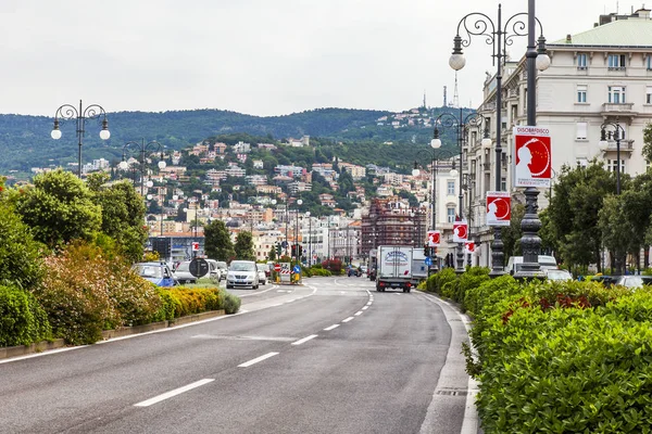 Trieste Italy August 2019 City View Architectural Ensemble Sea Promenade — Stock Photo, Image