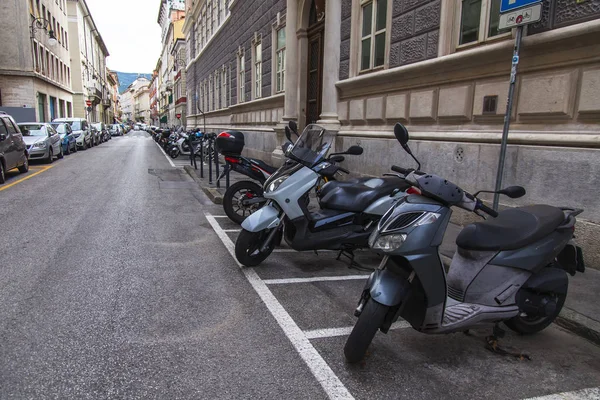 Trieste Italië Augustus 2019 Mooie Pittoreske Straat Het Historische Deel — Stockfoto