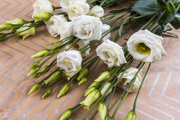 Bouquet Beautiful White Lysiantus — Stock Photo, Image