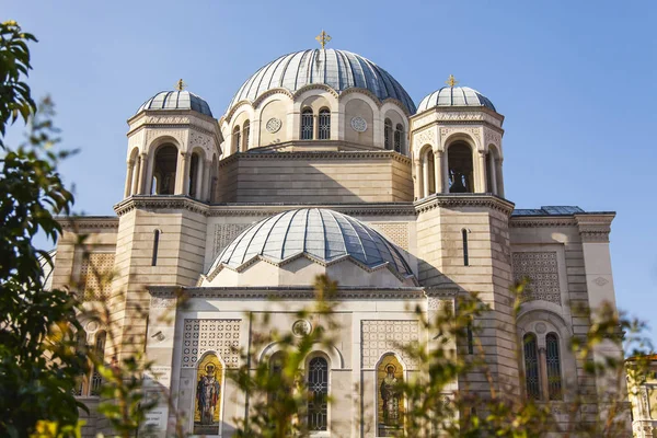 Trieste Italië Augustus 2019 Kerk Van Drie Eenheid Van Het — Stockfoto