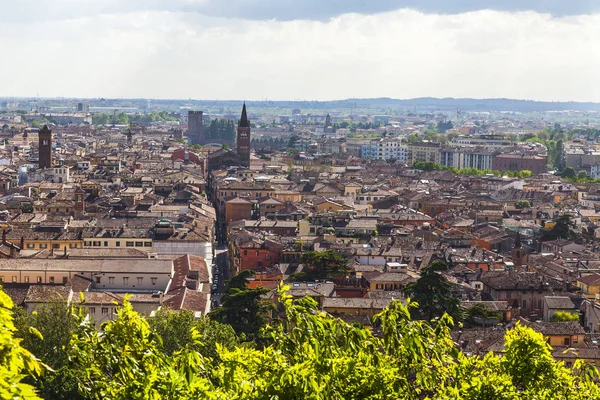 Verona Italië April 2019 Luchtfoto Met Uitzicht Oude Stad Vanaf — Stockfoto