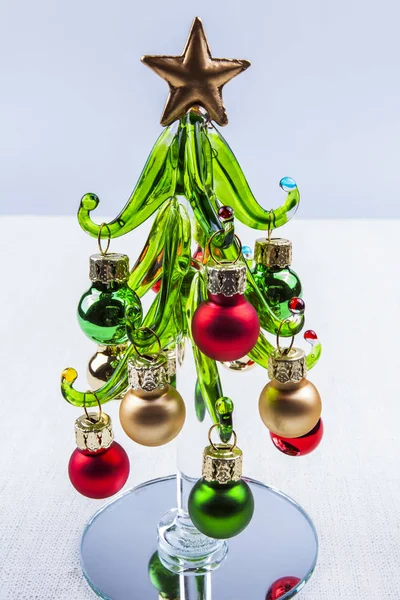 Neujahrsbaum Aus Venezianischem Glas Ein Typisches Souvenir Aus Venedig — Stockfoto