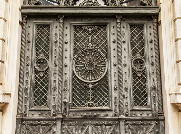 Trieste Italia Agosto 2019 Fragmento Fachada Edificio Típico Casco Antiguo —  Fotos de Stock