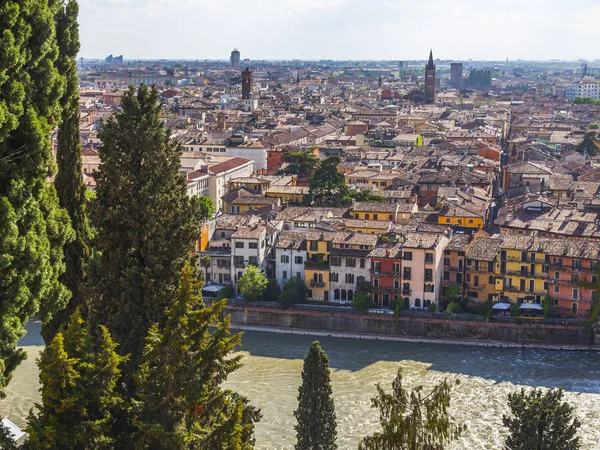 Vérone Italie Avril 2019 Vue Panoramique Sur Versant Colline Sur — Photo