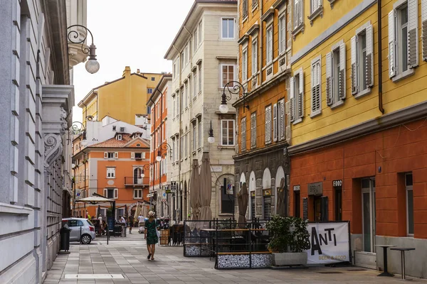 Terst Itálie Srpna2019 Krásná Malebná Ulice Historickém Městě — Stock fotografie