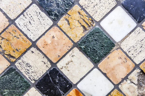 Old Sidewalk Paved Stone Tile Texture — Stock Photo, Image