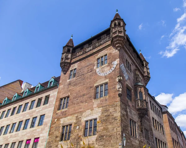 Nuremberg Alemania Agosto 2018 Fragmento Complejo Arquitectónico Típico Ciudad Vieja —  Fotos de Stock