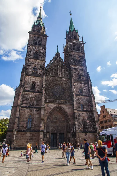 Nuremberg Allemagne Août 2018 Fragment Cathédrale Ville — Photo