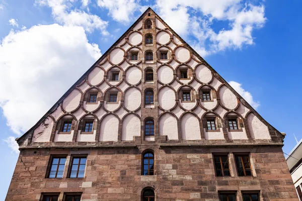 Nuremberg Alemanha Agosto 2018 Fragmento Complexo Arquitetônico Típico Cidade Velha — Fotografia de Stock