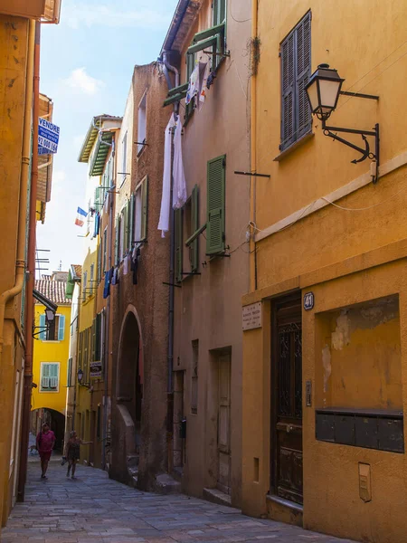 Villefranche Sur Mer Fransa Ekim 2019 Tipik Şehir Manzarası Eski — Stok fotoğraf