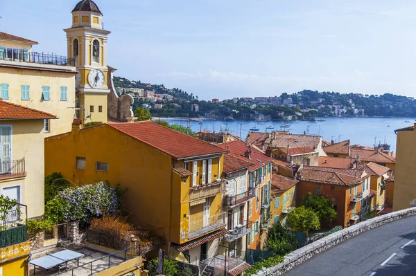 Villefranche Sur Mer Francia Octubre 2019 Vista Panorámica Bahía Los — Foto de Stock