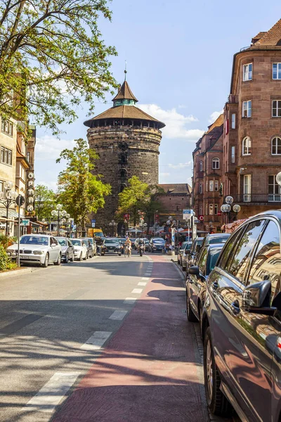 Nuremberg Alemanha Agosto 2018 Complexo Arquitetônico Típico Cidade Velha Baviera — Fotografia de Stock