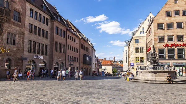 Nuremberg Alemania Agosto 2018 Complejo Arquitectónico Típico Ciudad Vieja Baviera —  Fotos de Stock