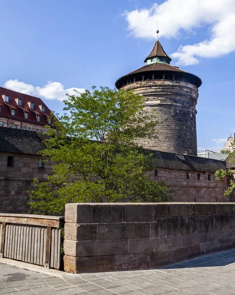 Nuremberg Allemagne Août 2018 Fragment Mur Vieille Ville — Photo