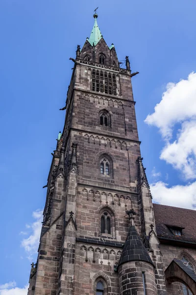 Nuremberg Jerman Agustus 2018 Sebuah Fragmen Dari Katedral Kota — Stok Foto