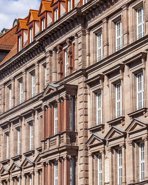 Nuremberg Alemanha Agosto 2018 Fragmento Complexo Arquitetônico Típico Cidade Velha — Fotografia de Stock