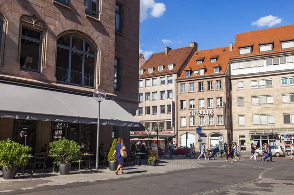 德国纽伦堡 2018年8月22日 美丽的城市风景 市区的旧楼 — 图库照片