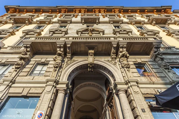 Milan Italy February 2020 Typical Architectural Details Building Historic Building — Stock Photo, Image