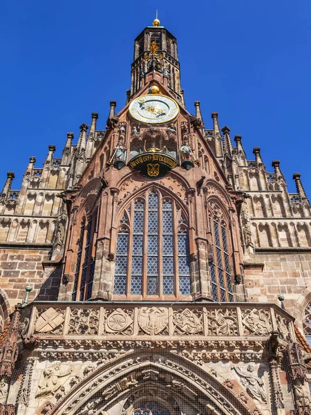 Nürnberg August 2018 Kirche Der Jungfrau Maria Architektonisches Fragment Der — Stockfoto